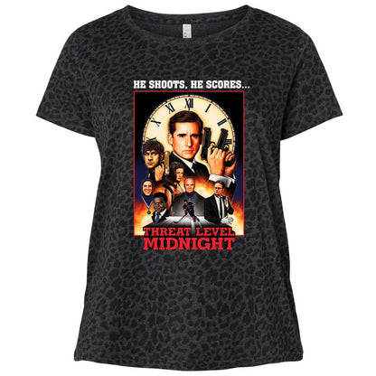 Ladies Curvy Jersey - Z8LWLWB4 - Black Leopard - 11