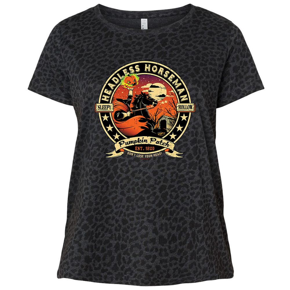 Ladies Curvy Jersey - UP4W3ZPD - Black Leopard - 11