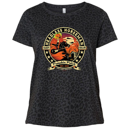 Ladies Curvy Jersey - UP4W3ZPD - Black Leopard - 11