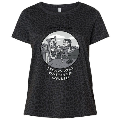 Ladies Curvy Jersey - D5VGA7HN - Black Leopard - 11