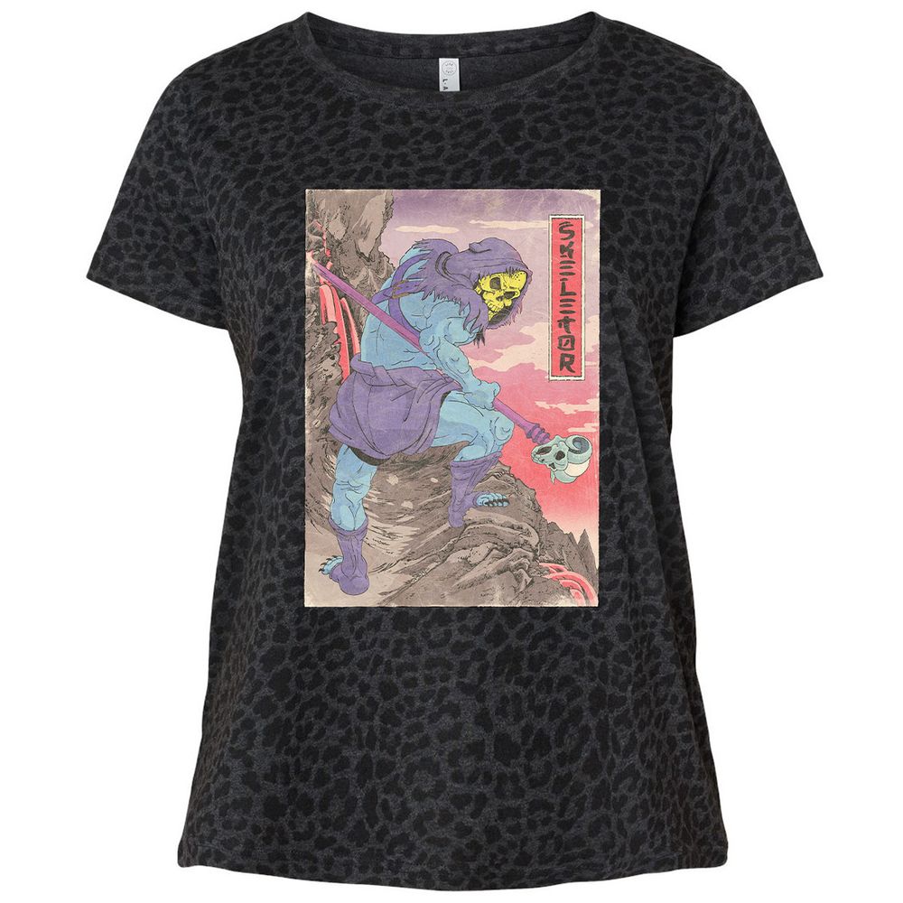 Ladies Curvy Jersey - HAHKKC2Y - Black Leopard - 11