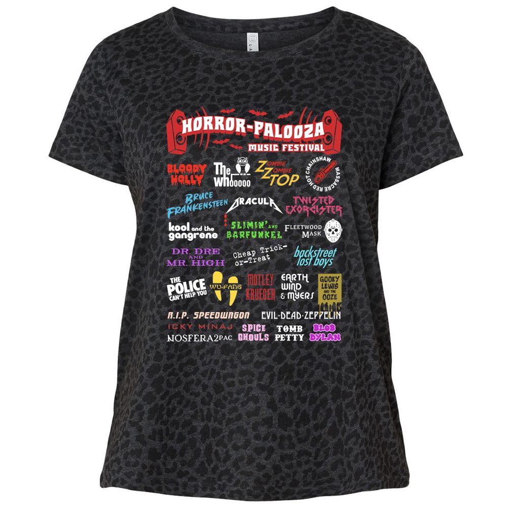 Ladies Curvy Jersey - 8J23UJCG - Black Leopard - 11