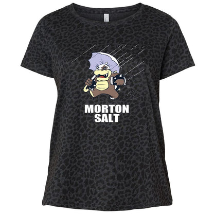 Ladies Curvy Jersey - 9F95RC3U - Black Leopard - 11