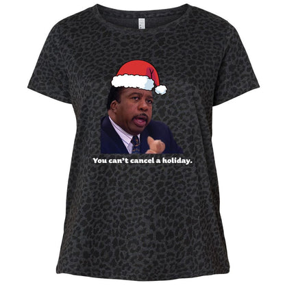 Ladies Curvy Jersey - TE6ZCH6U - Black Leopard - 11