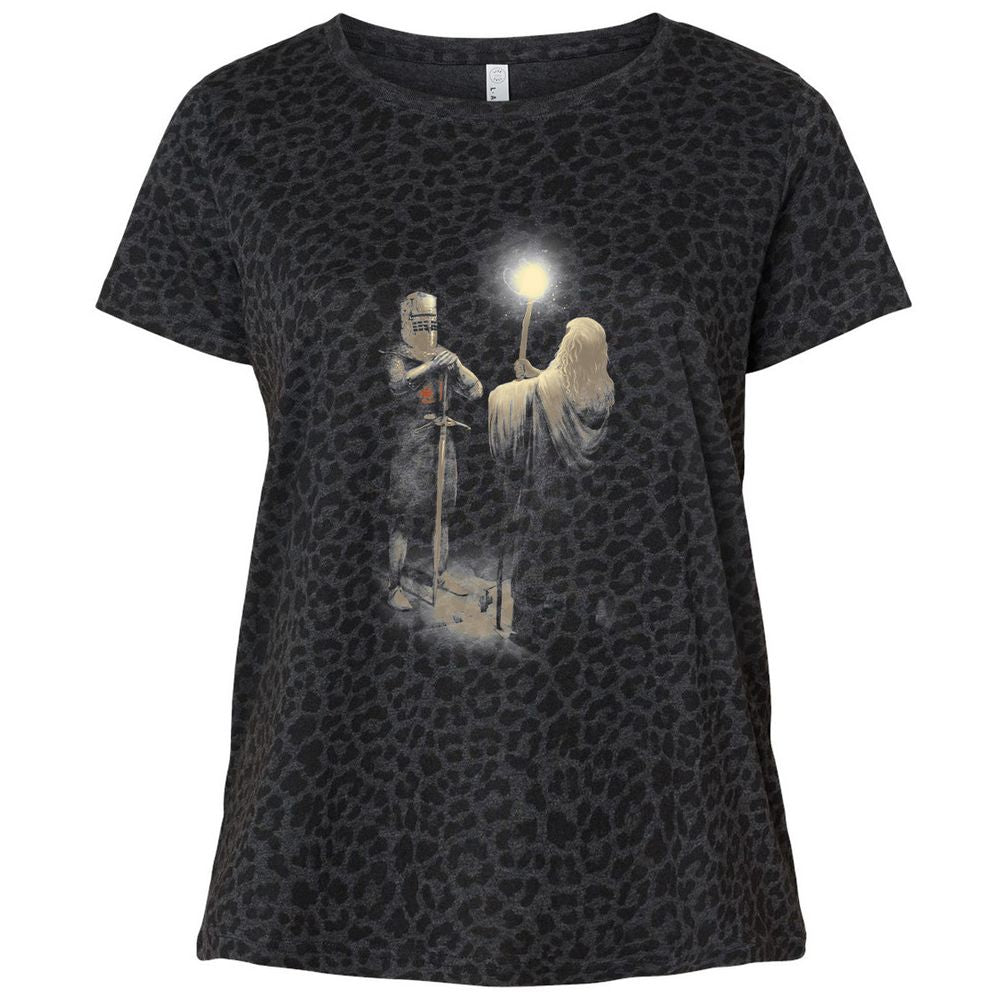 Ladies Curvy Jersey - CFJKN5RW - Black Leopard - 11