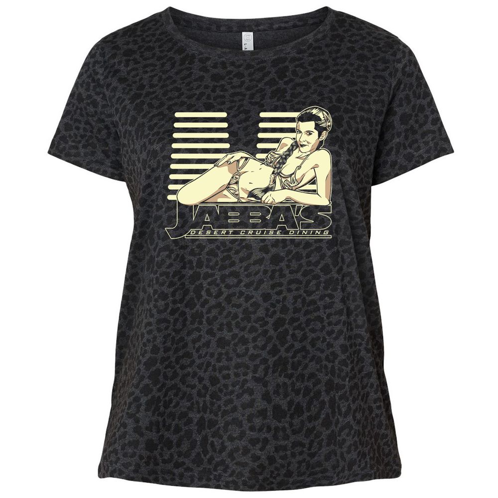 Ladies Curvy Jersey - DM8WBZ5E - Black Leopard - 11