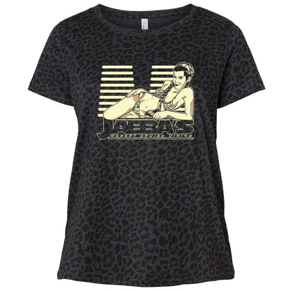 Ladies Curvy Jersey - DM8WBZ5E - Black Leopard - 11