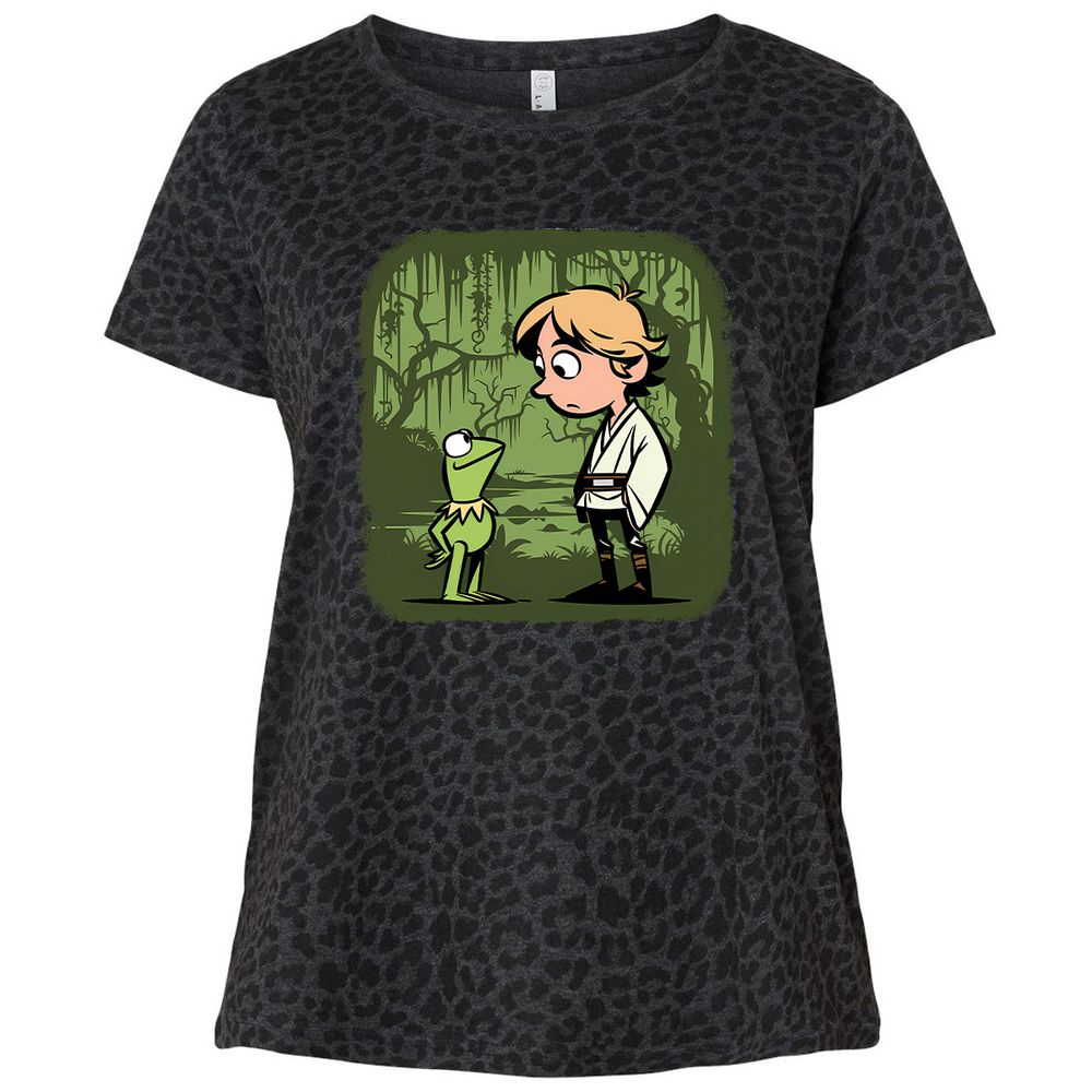 Ladies Curvy Jersey - 5DLMZCTZ - Black Leopard - 11