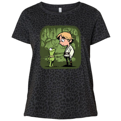 Ladies Curvy Jersey - 5DLMZCTZ - Black Leopard - 11