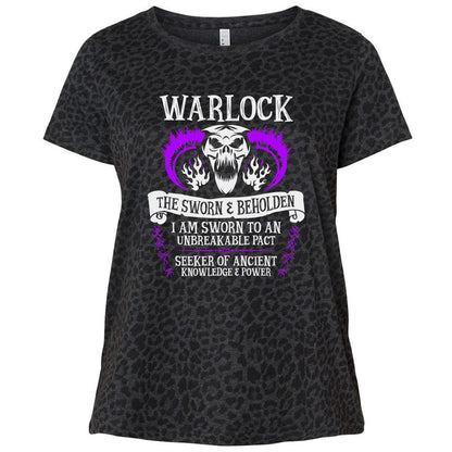 Ladies Curvy Jersey - SUPP8DHQ - Black Leopard - 11