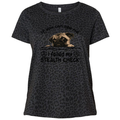 Ladies Curvy Jersey - RWXRK3DF - Black Leopard - 11