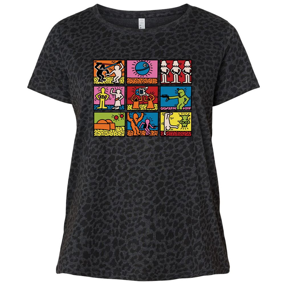 Ladies Curvy Jersey - 767CC67J - Black Leopard - 11