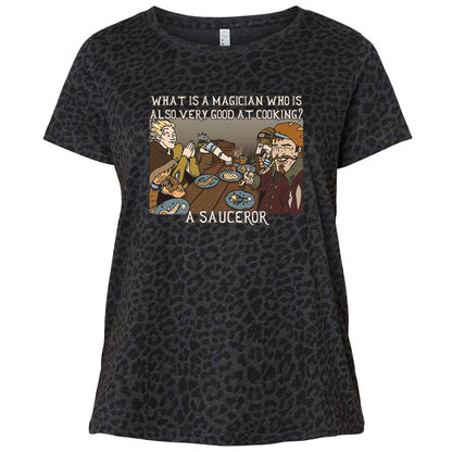 Ladies Curvy Jersey - J61UFFLL - Black Leopard - 11