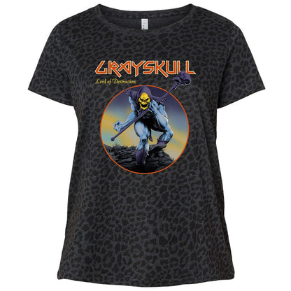 Ladies Curvy Jersey - MKT4P1XE - Black Leopard - 11