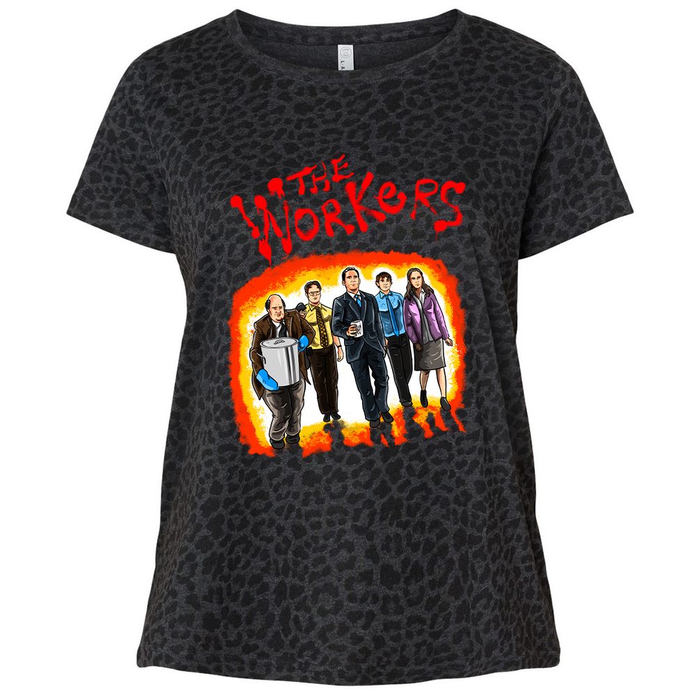 Ladies Curvy Jersey - W25GWK6R - Black Leopard - 11