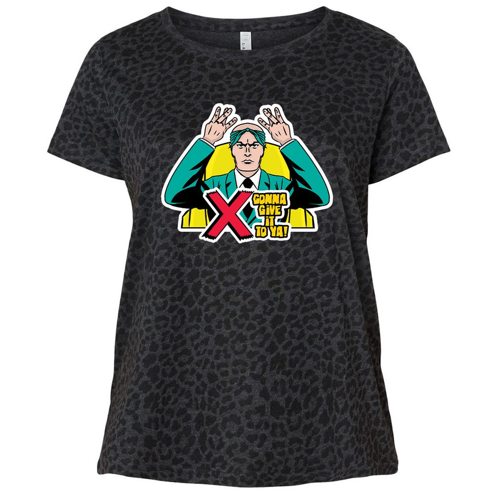 Ladies Curvy Jersey - RL4MJZNN - Black Leopard - 11