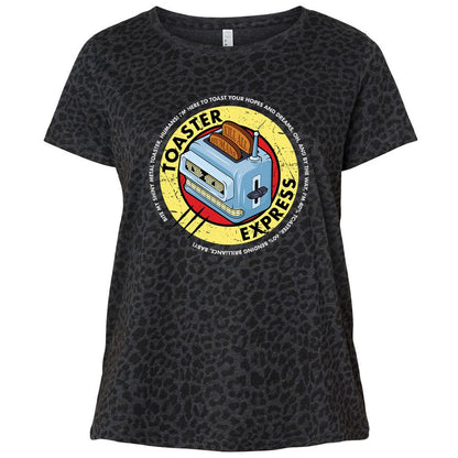 Ladies Curvy Jersey - QHAVVH7J - Black Leopard - 11