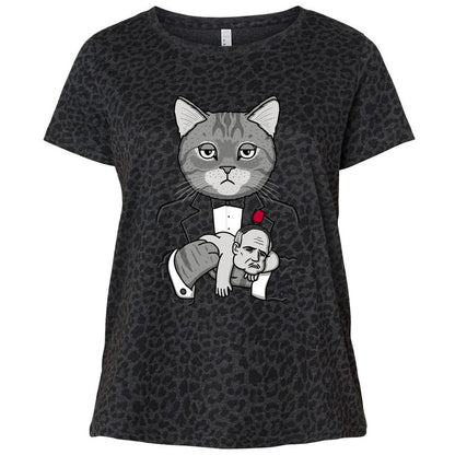 Ladies Curvy Jersey - FU1HUVHH - Black Leopard - 11