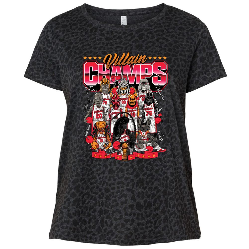 Ladies Curvy Jersey - 44GNBFDP - Black Leopard - 11