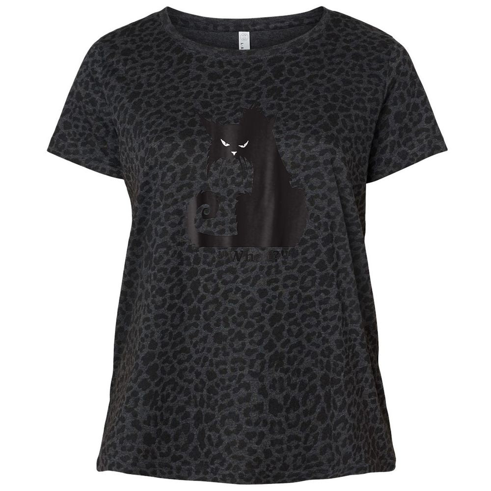 Ladies Curvy Jersey - N2ZGPUZB - Black Leopard - 11