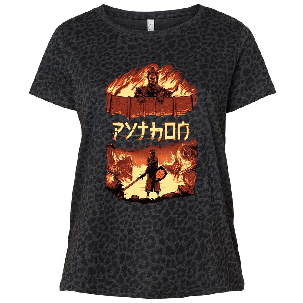 Ladies Curvy Jersey - V155SMJ9 - Black Leopard - 11