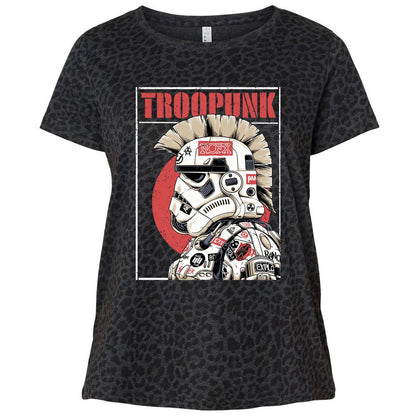 Ladies Curvy Jersey - JUJUX5DP - Black Leopard - 11