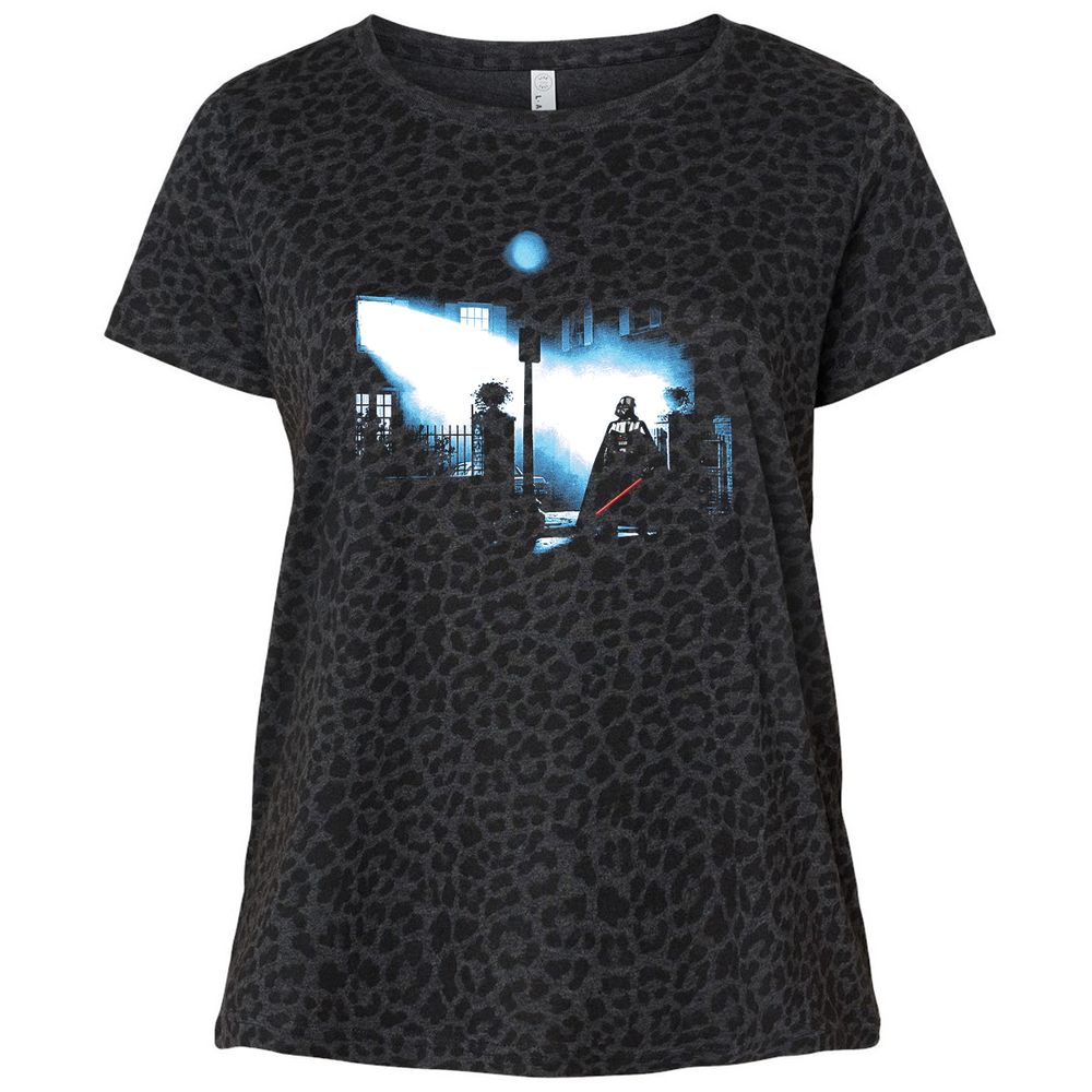 Ladies Curvy Jersey - Z6AQ1PXD - Black Leopard - 11