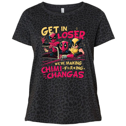 Ladies Curvy Jersey - ZHRQ93B4 - Black Leopard - 11