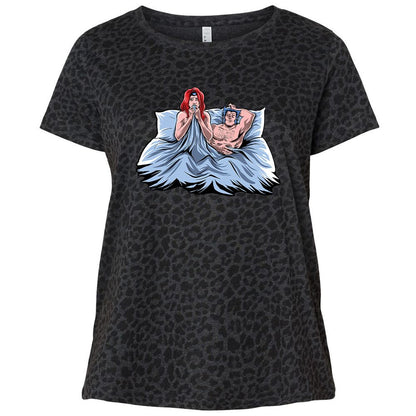 Ladies Curvy Jersey - B7CMRHCU - Black Leopard - 11