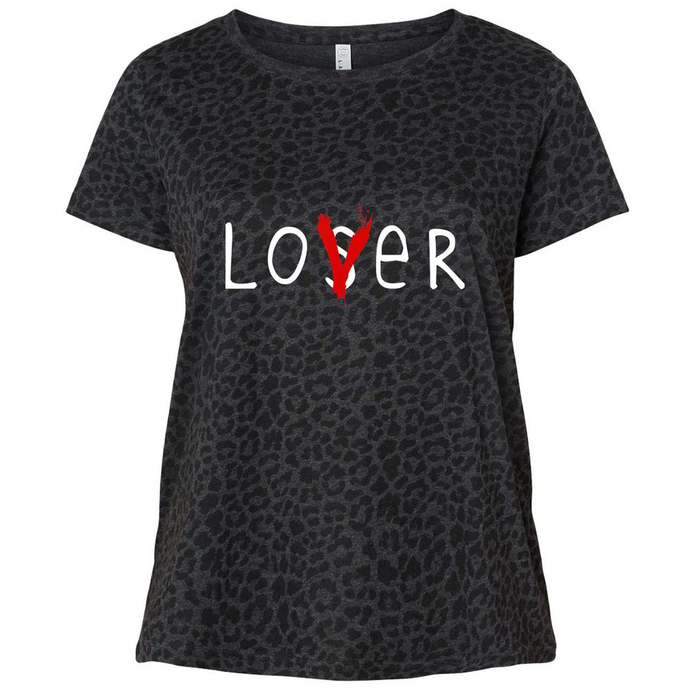 Ladies Curvy Jersey - 4RRUA8GF - Black Leopard - 11