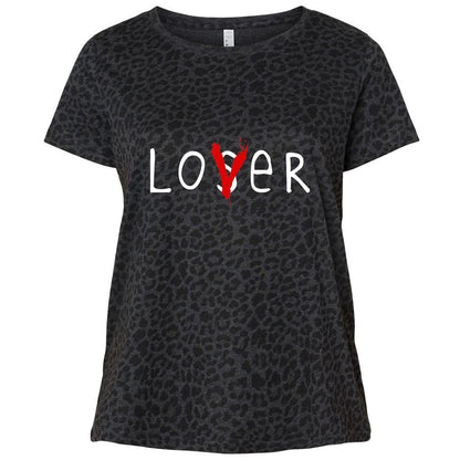 Ladies Curvy Jersey - 4RRUA8GF - Black Leopard - 11