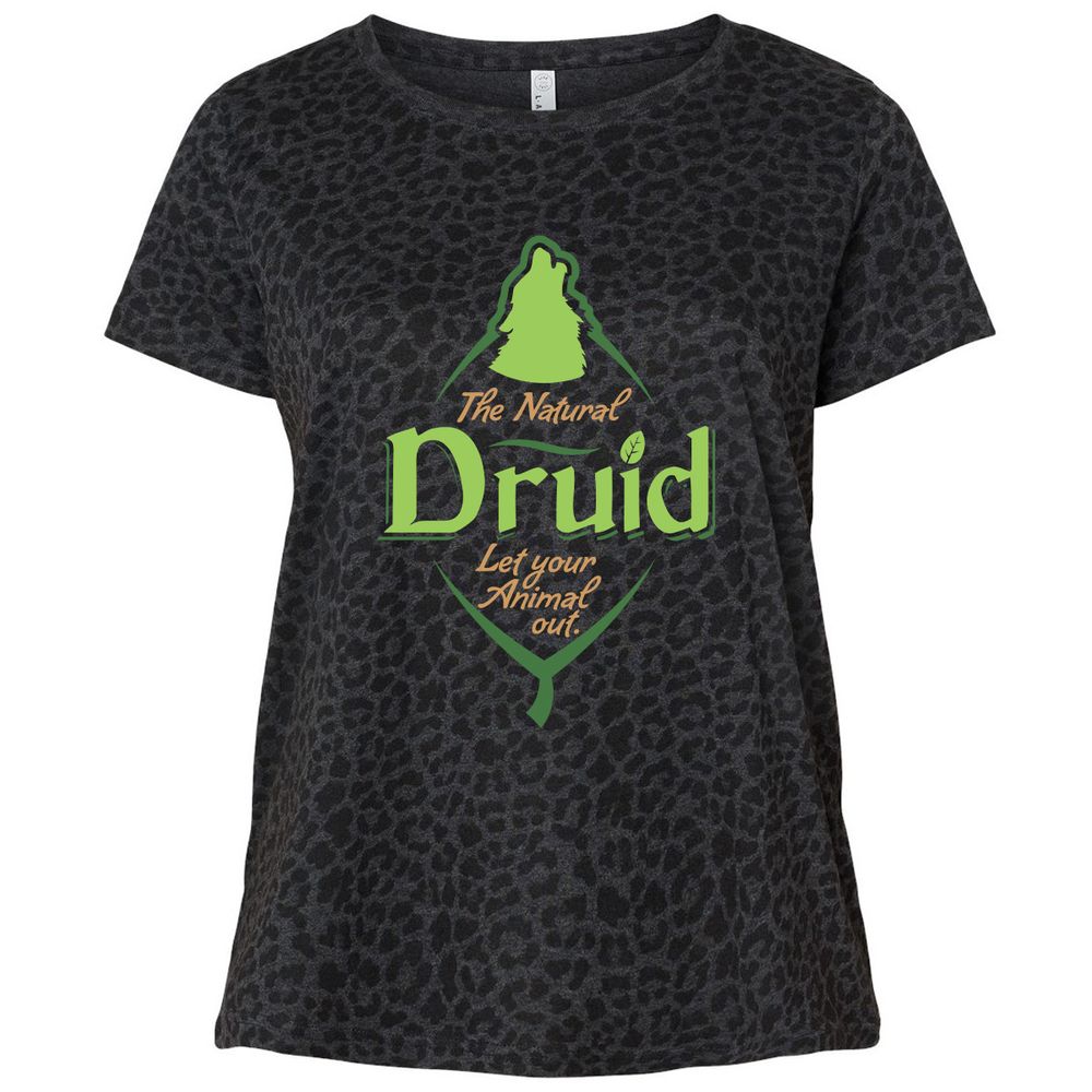 Ladies Curvy Jersey - 1PUWFDK3 - Black Leopard - 11