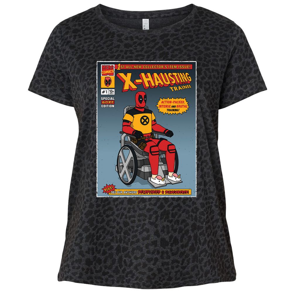 Ladies Curvy Jersey - 7FDC881P - Black Leopard - 11