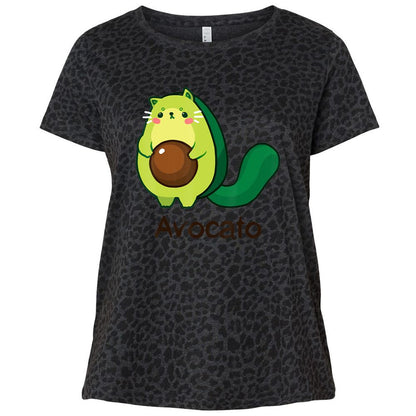 Ladies Curvy Jersey - A83SSK2Z - Black Leopard - 11