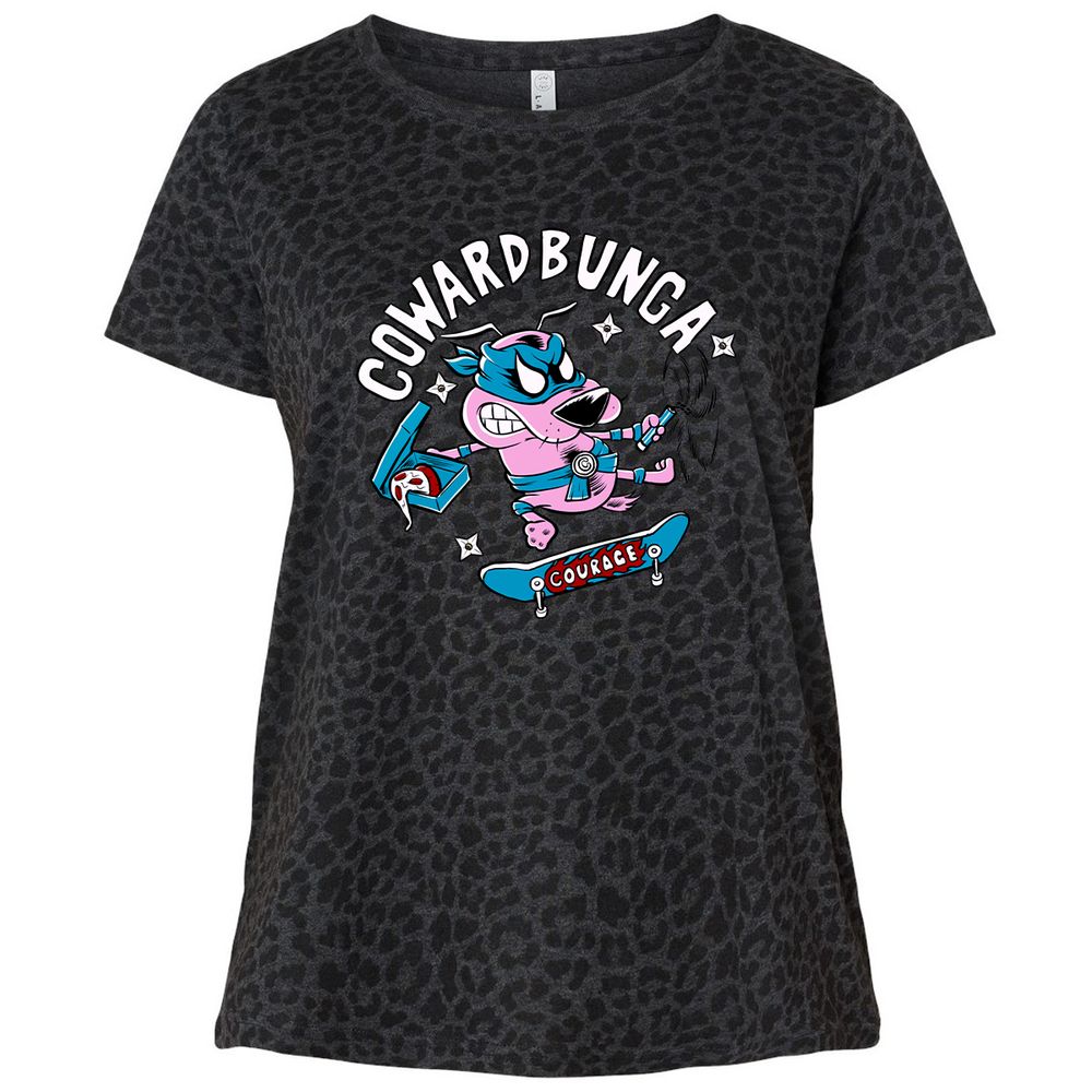 Ladies Curvy Jersey - AK6EBLD8 - Black Leopard - 11