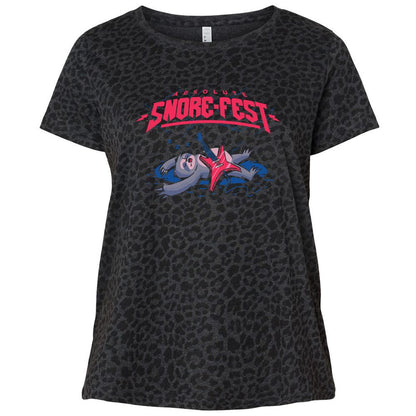 Ladies Curvy Jersey - 774KX6C4 - Black Leopard - 11