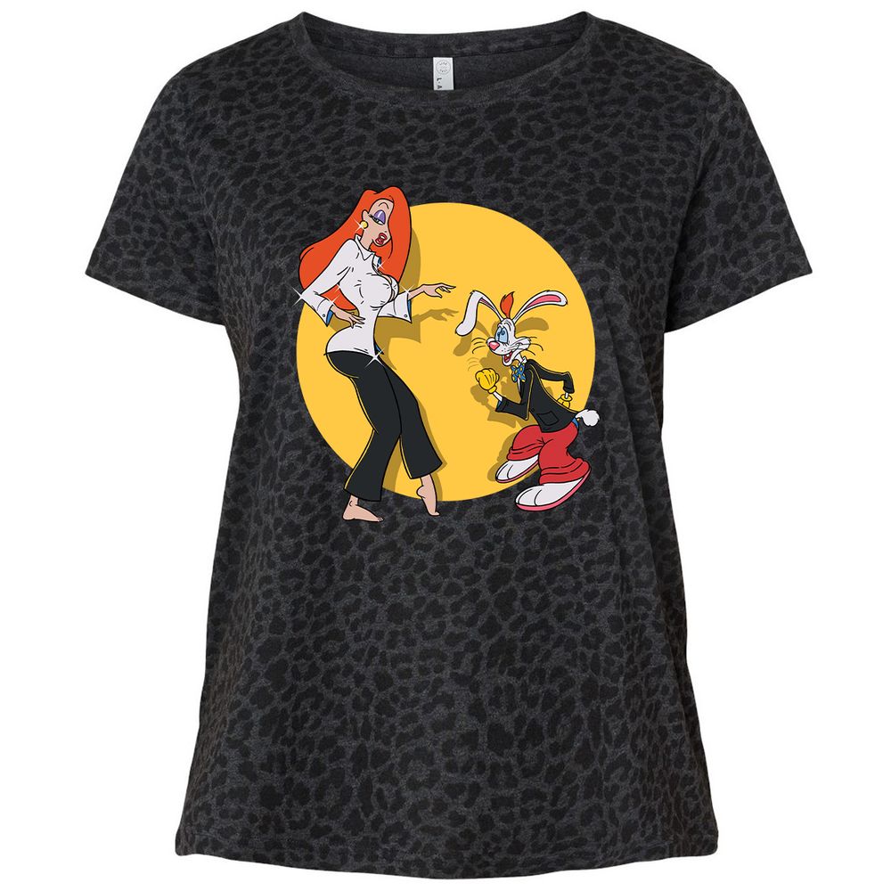 Ladies Curvy Jersey - WRUDJRZ3 - Black Leopard - 11