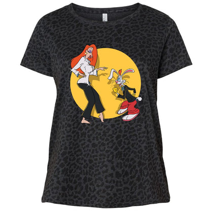 Ladies Curvy Jersey - WRUDJRZ3 - Black Leopard - 11