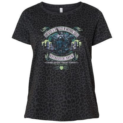 Ladies Curvy Jersey - 9DDEZPYS - Black Leopard - 11