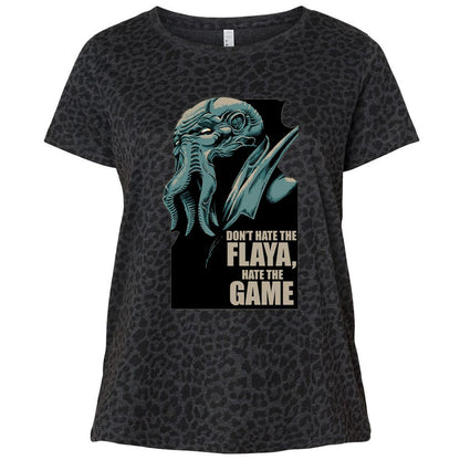 Ladies Curvy Jersey - Y9138Z7D - Black Leopard - 11