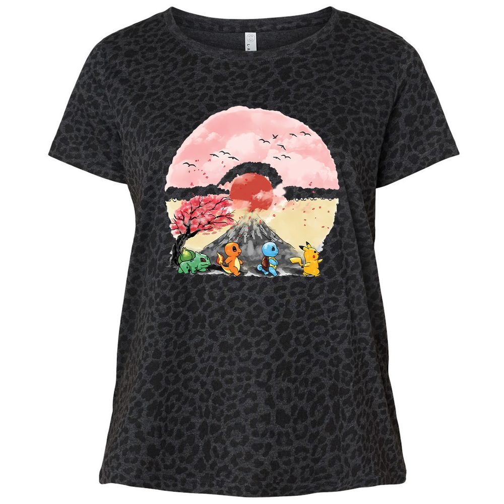 Ladies Curvy Jersey - GXKT1N42 - Black Leopard - 11