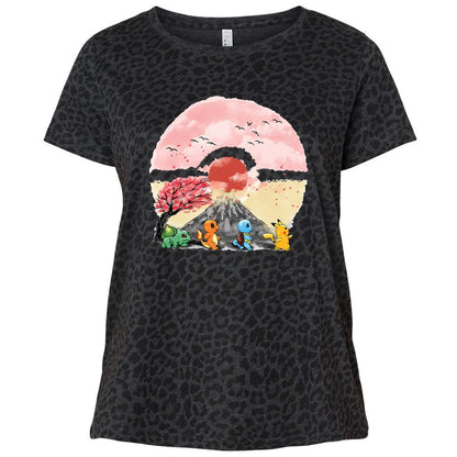 Ladies Curvy Jersey - GXKT1N42 - Black Leopard - 11