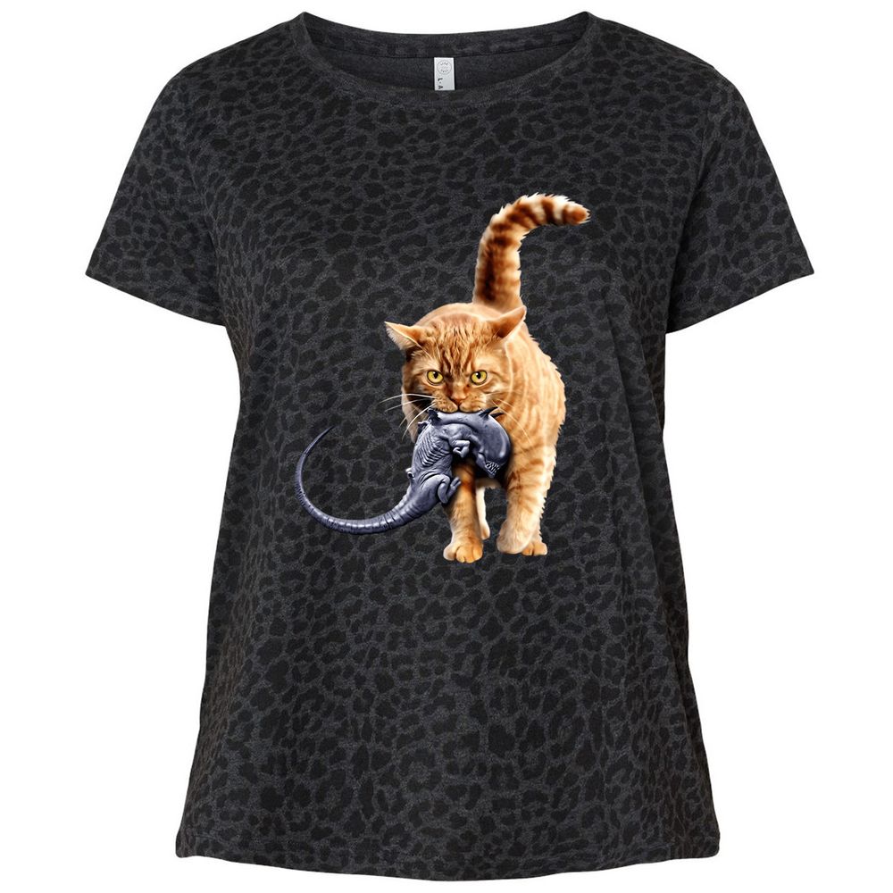 Ladies Curvy Jersey - TZC6UC8W - Black Leopard - 11