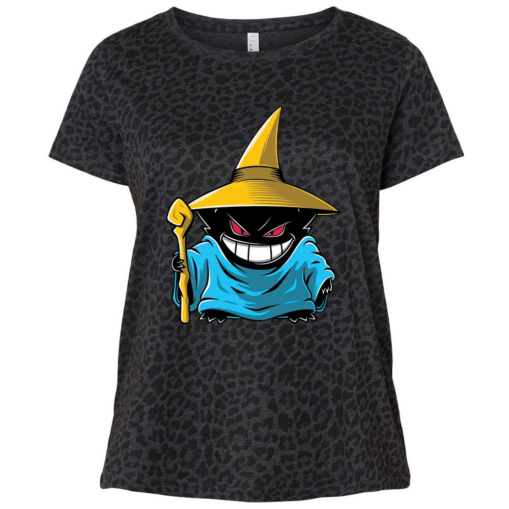 Ladies Curvy Jersey - UW6BXQWP - Black Leopard - 11