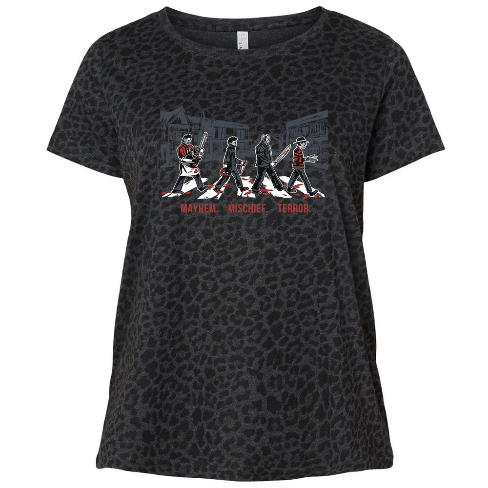 Ladies Curvy Jersey - TUGHY2MM - Black Leopard - 11