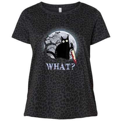 Ladies Curvy Jersey - DXJGUV4P - Black Leopard - 11