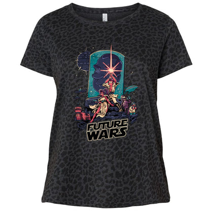 Ladies Curvy Jersey - CWDC3WV6 - Black Leopard - 11