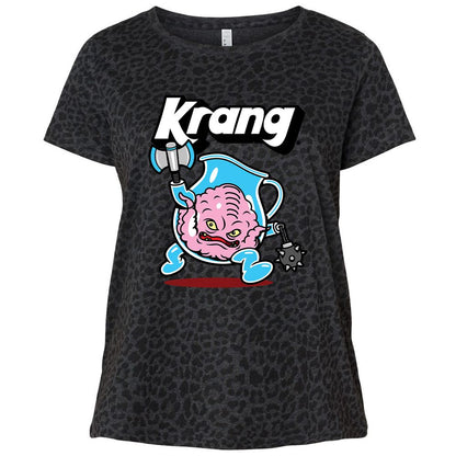 Ladies Curvy Jersey - T51XU6S2 - Black Leopard - 11