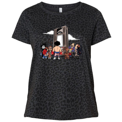 Ladies Curvy Jersey - F4C76SB5 - Black Leopard - 11