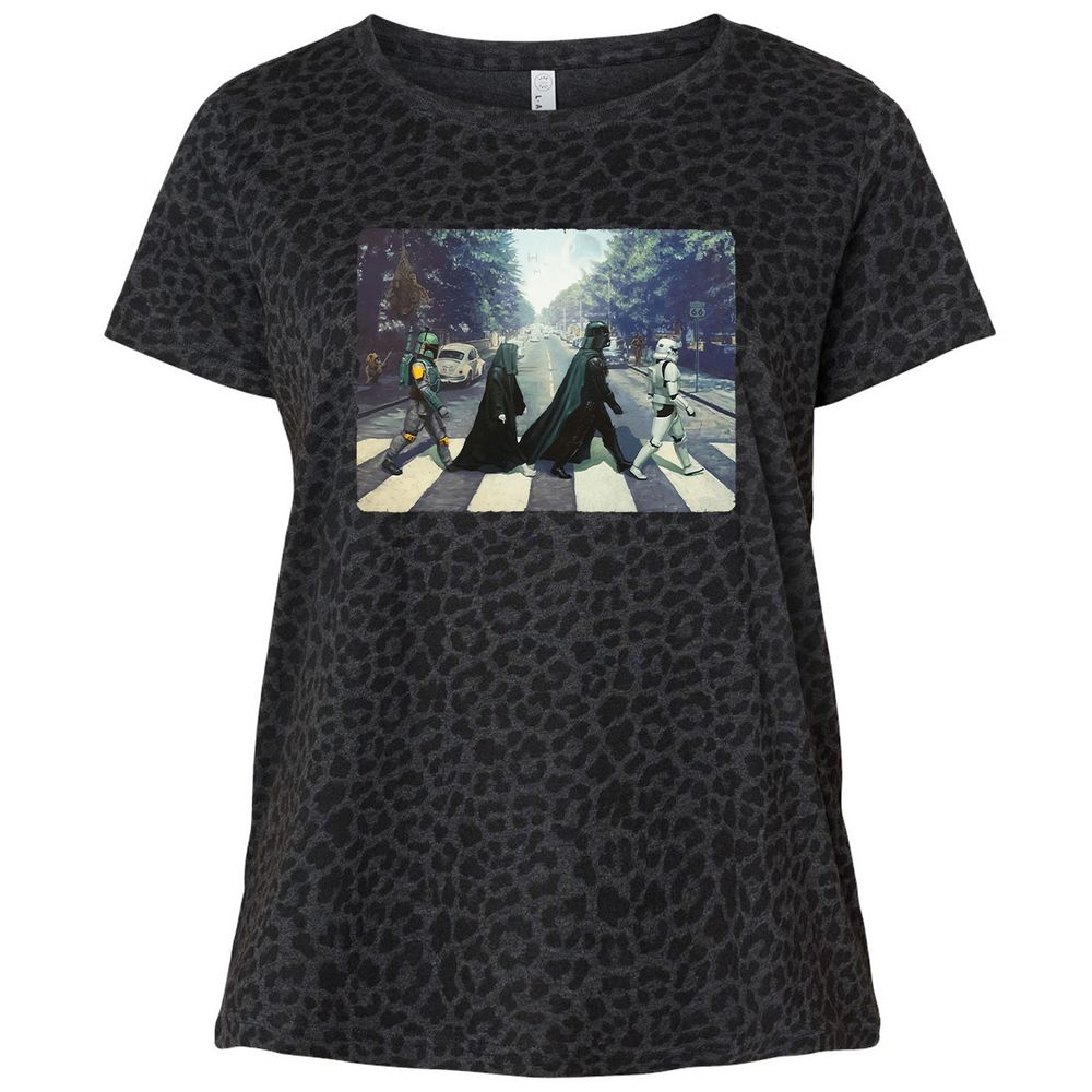 Ladies Curvy Jersey - T7D2KPJG - Black Leopard - 11